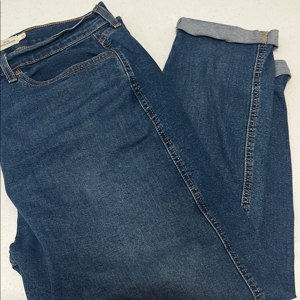 Signature by Levi Strauss Blue Ankle Cropped Jeans